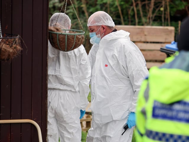 Sussex Police said detectives are investigating the death of a 55-year-old woman at a house in Stonefield Way, Burgess Hill. Police said a 79-year-old man from Burgess Hill has been arrested on suspicion of murder and remains in police custody. Photo: Eddie Mitchell.