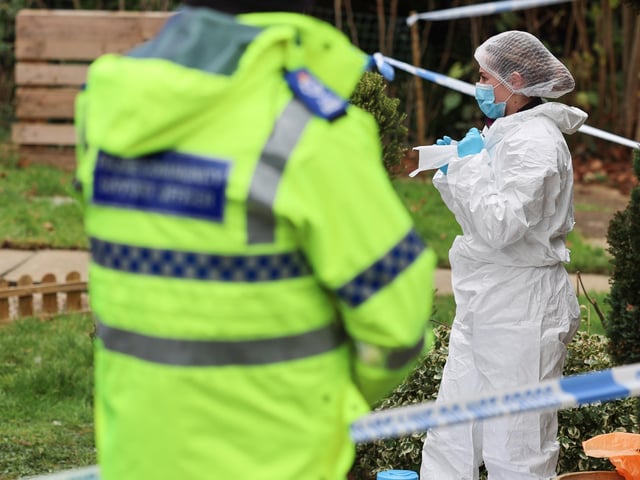 Sussex Police said detectives are investigating the death of a 55-year-old woman at a house in Stonefield Way, Burgess Hill. Police said a 79-year-old man from Burgess Hill has been arrested on suspicion of murder and remains in police custody. Photo: Eddie Mitchell.