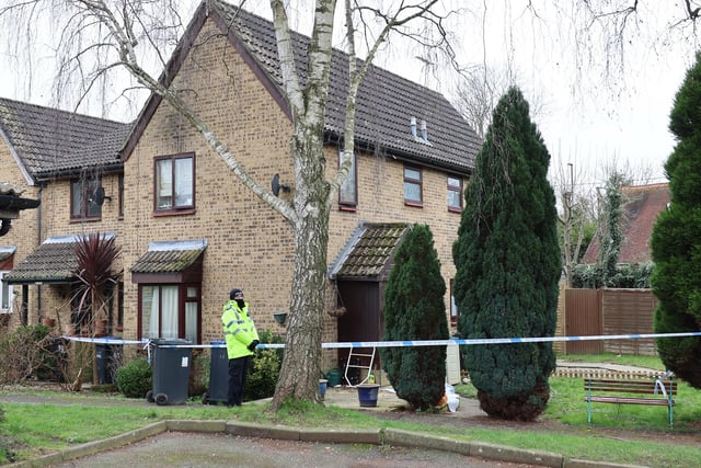 Sussex Police said detectives are investigating the death of a 55-year-old woman at a house in Stonefield Way, Burgess Hill. Police said a 79-year-old man from Burgess Hill has been arrested on suspicion of murder and remains in police custody. Photo: Eddie Mitchell.