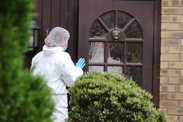 Sussex Police said detectives are investigating the death of a 55-year-old woman at a house in Stonefield Way, Burgess Hill. Police said a 79-year-old man from Burgess Hill has been arrested on suspicion of murder and remains in police custody. Photo: Eddie Mitchell.