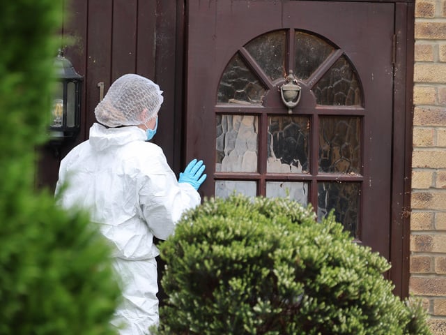 Sussex Police said detectives are investigating the death of a 55-year-old woman at a house in Stonefield Way, Burgess Hill. Police said a 79-year-old man from Burgess Hill has been arrested on suspicion of murder and remains in police custody. Photo: Eddie Mitchell.