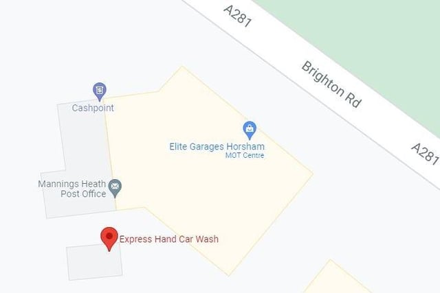 Express Hand Car Wash in Brighton Road, Horsham, is rated 4.6 out of 5 from 10 Google reviews