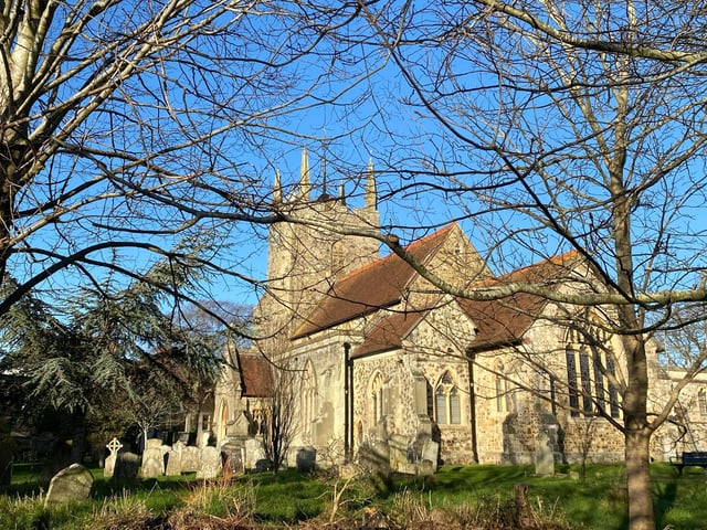 Hailsham Parish Church taken on a Sunday morning before the main morning service. Picture by Donato Tallo SUS-220202-112429001