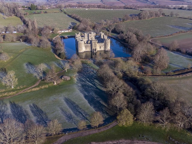 Bodiam Castle, by Allen Taylor. "I have a huge passion for photography and love using my drone to get views that are out of reach of most people," he said. SUS-220202-113008001