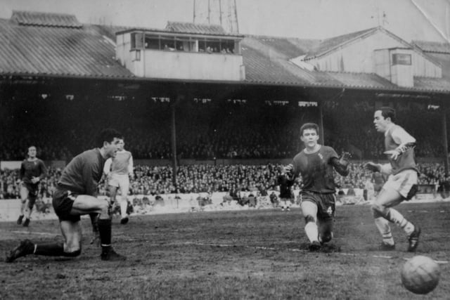 The one and only Posh appearance in an FA Cup quarter-final ended in a heavy defeat at Stamford Bridge (pictured) after Vic Crowe was stretchered off in the opening minutes in the days before substitutes. He came back hobbling and scored in front of the second biggest crowd to ever watch Posh!
March 6, 1965. Chelsea 5, Posh 1. (Crowe). Att: 63,635.