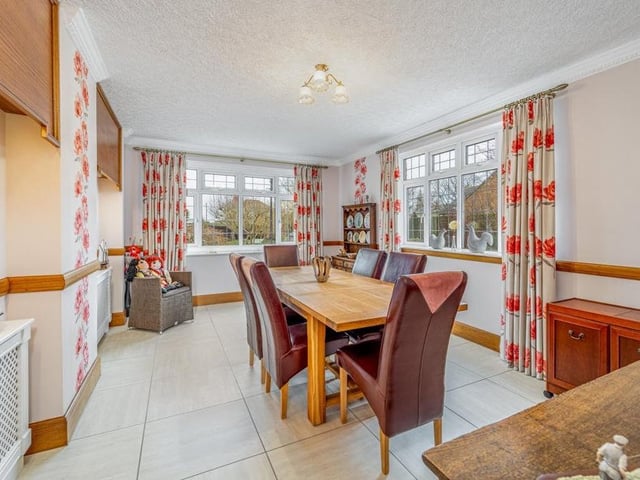 The dining room.