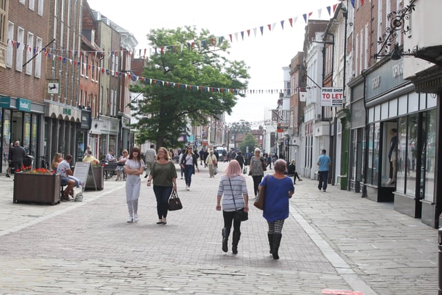 East Street, Chichester, in June 2020.