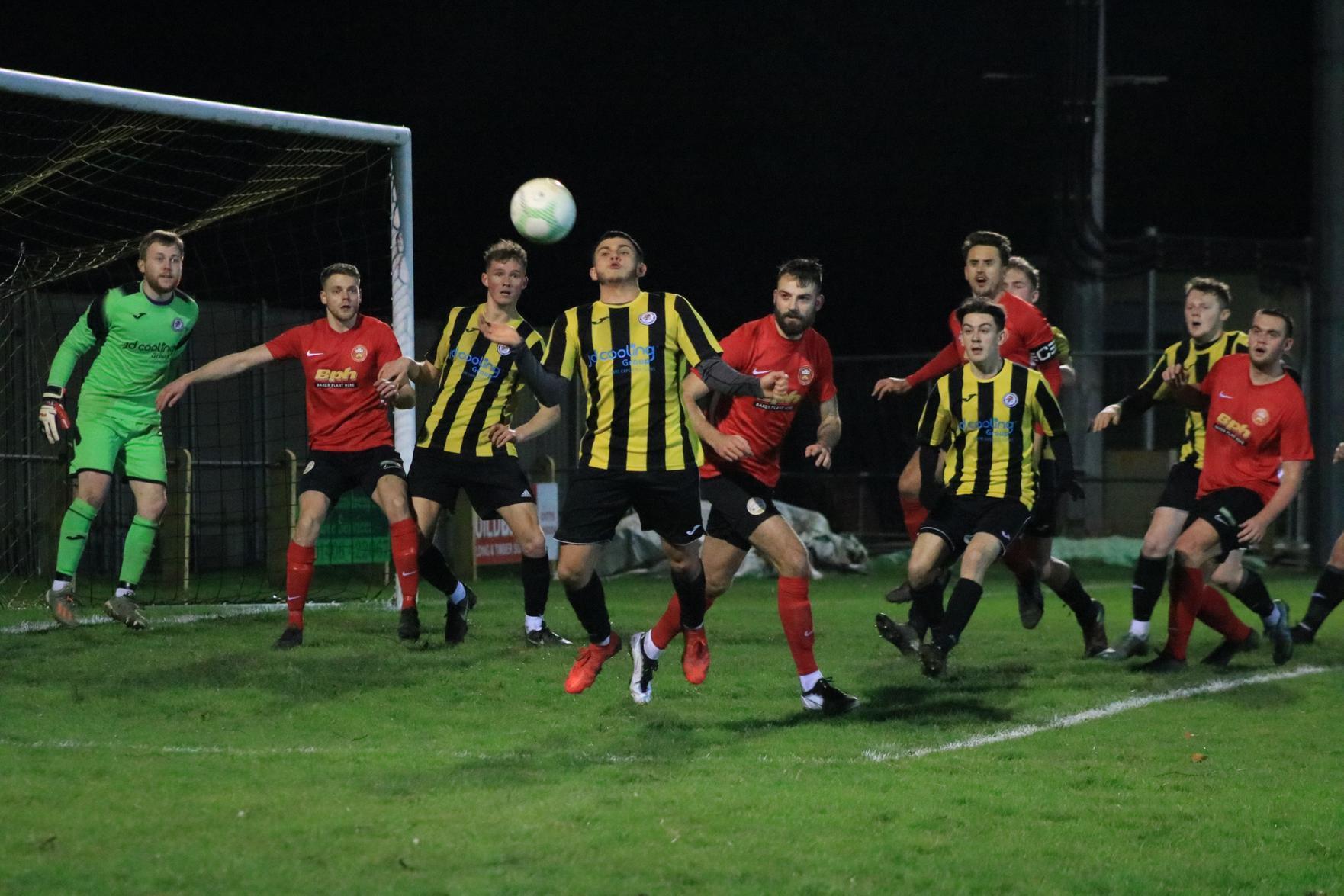 Holbeach United v Sleaford Town. Photo: Oliver Atkin