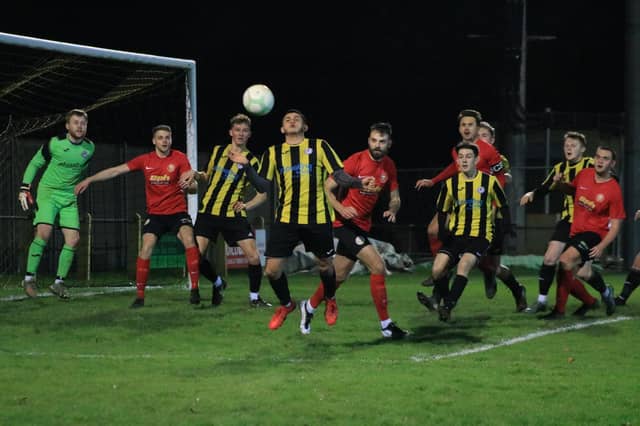 Holbeach United v Sleaford Town. Photo: Oliver Atkin