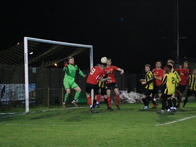 Holbeach United v Sleaford Town. Photo: Oliver Atkin