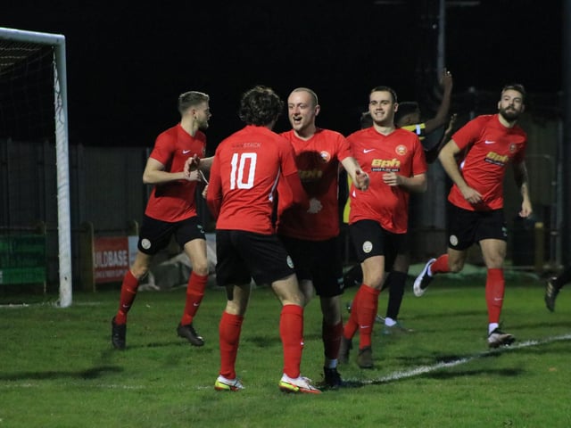 Holbeach United v Sleaford Town. Photo: Oliver Atkin