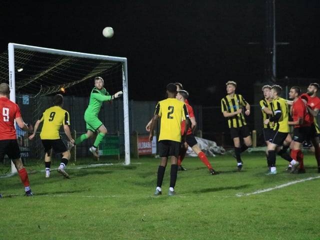 Holbeach United v Sleaford Town. Photo: Oliver Atkin