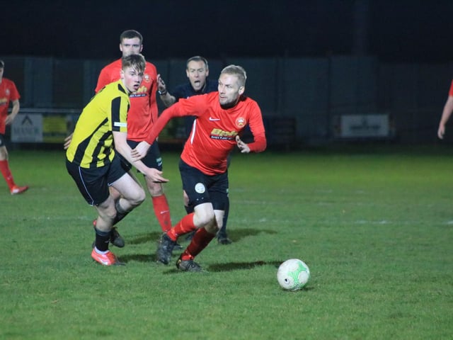 Holbeach United v Sleaford Town. Photo: Oliver Atkin