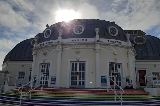 Worthing's Pavilion Theatre, on the seafront, was taken over by camera crews.