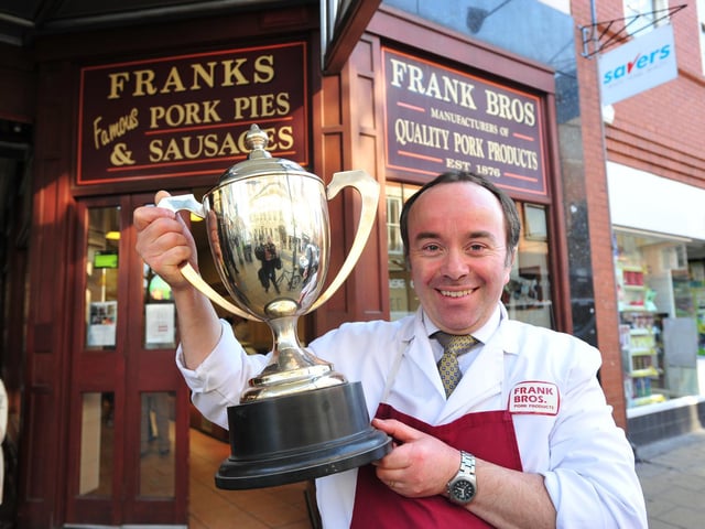 Frank Brothers Butchers used to have a shop in the Westgate Arcade.