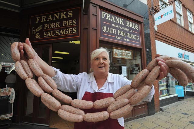 Frank Brothers Butchers originally was opened by pork butcher Frederick Frank who was born in October 1856 and came to Peterborough from Hull.