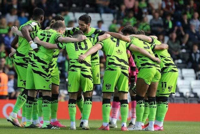 Forest Green are given a 99 per cent chance of promotion.
Photo: Getty Images