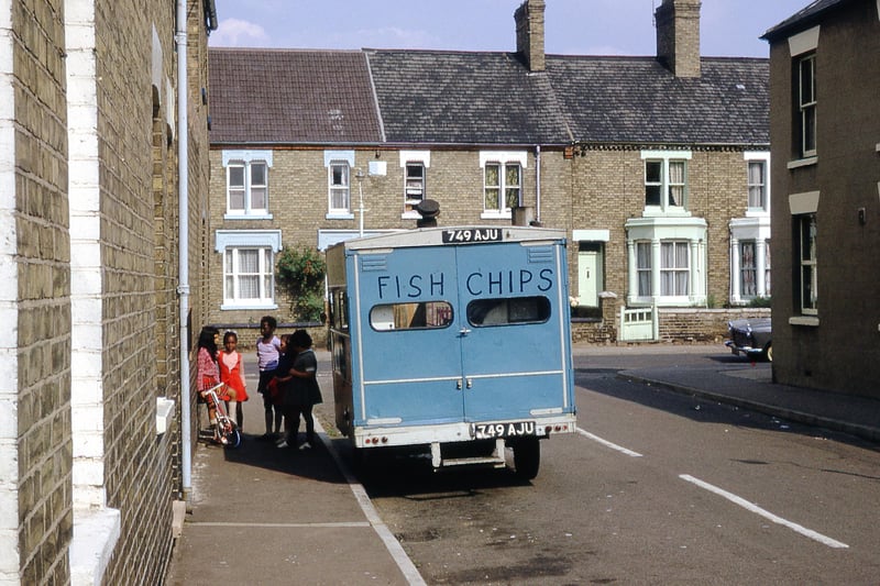 The fish and chip van in Bamber Street.