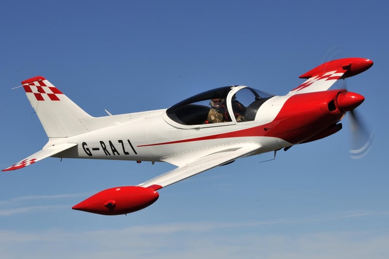 The G-RAZI SF260 Sywell is one of the many aircraft expected to take to the skies