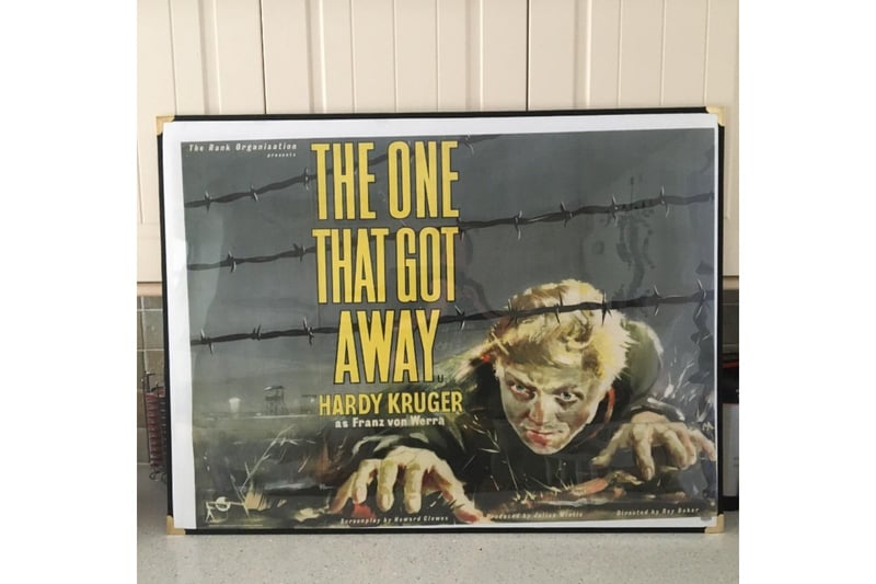 Original poster for the film The One That Got Away as part of Banbury resident Bob Page's collection