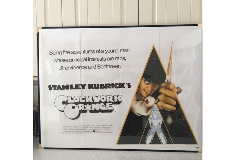 Clockwork Orange film poster in Bob Page's collection