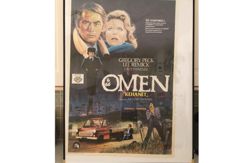 Original Omen film poster in Banbury resident Bob Page's collection