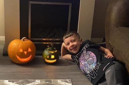 Pumpkin - carved by Kian (Photo Danielle Deeney).