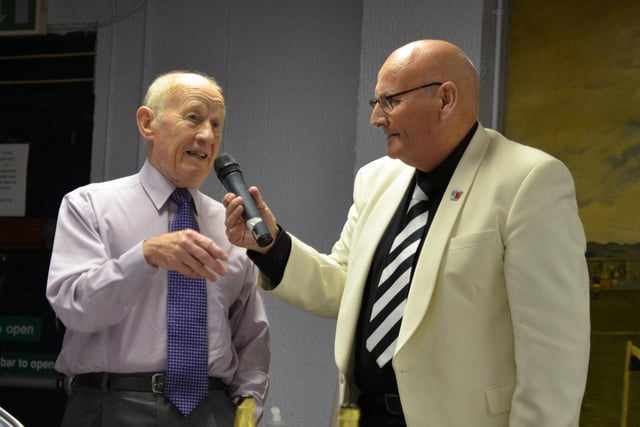 Roy Welsh (left) had two spells at Distillery as a player and two as club manager. Picture: Jonathan Irwin