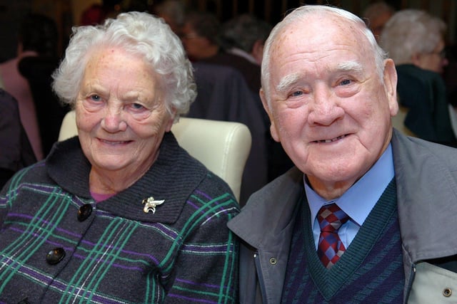 Samuel and Martha McCrea had a smile for the camera at the members of  Cookstown 040 dinner.