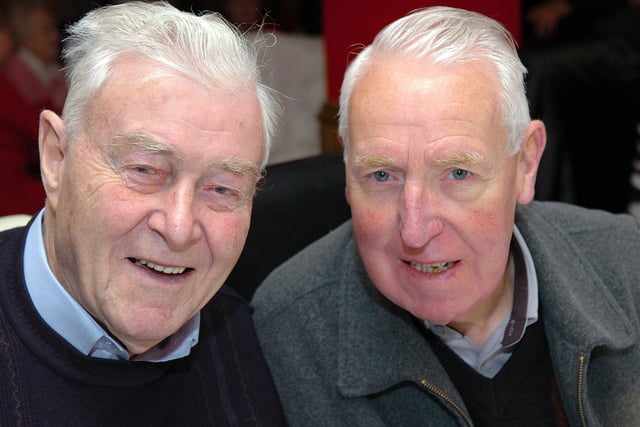 Bill Costello and Jim Slaine at the members of  Cookstown 040  dinner in 2010.