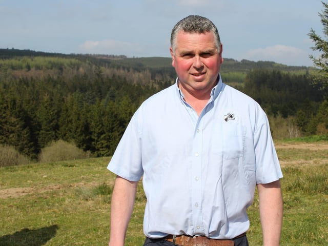 Farmer and auctioneer Richard Beattie, who farms a variety of animals on his farm in Gortin, Co. Tyrone. Richard has recently introduced deer into his farm to rear for venison.