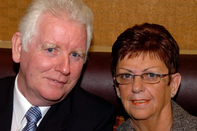 Mr. and Mrs. Paul Hampsey pictured at Ogra Colmcille GFC annual presentation dinner dance in 2007.
