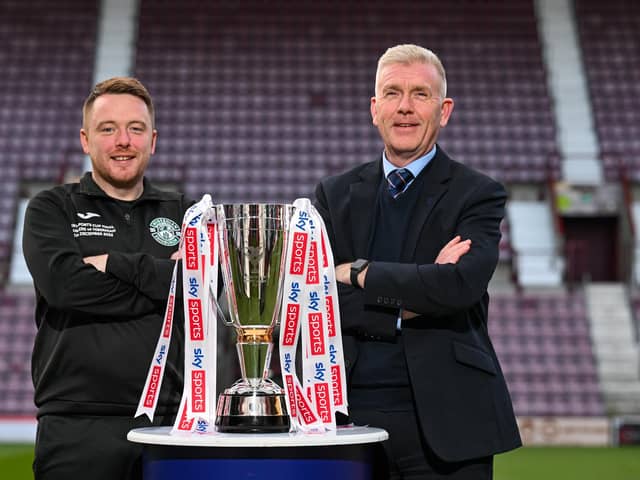 Hibs Women's manager, Dean Gibson, and Rangers manager, Malky Thomson, will go head-to-head for the Sky Sports SWPL League Cup at Tynecastle on Sunday.