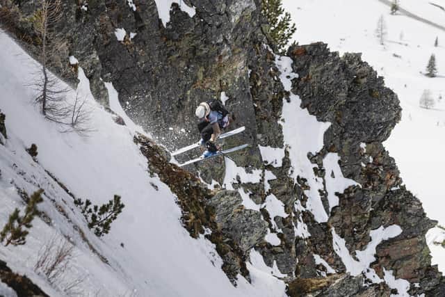 Elevator drop at the FWT Challenger event in Obertauern PIC: Flo Gassner / Freeride World Tour