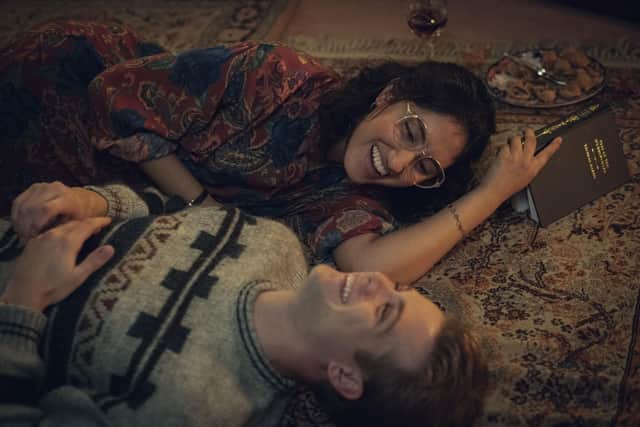 Ambika Mod and Leo Woodall star as Emma Morley and Dexter Mayhew in the new Netflix series One Day, which is based on author David Nicholls' best-selling novel. Picture: Ludovic Robert/Netflix