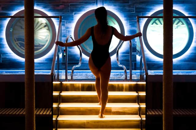 A view of the Si! Spa thermal suite vitality pool.