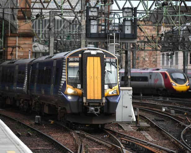 ScotRail's class 380 electric trains are due to take over the Glasgow Central to Barrhead route on December 10. (Photo by John Devlin/The Scotsman)