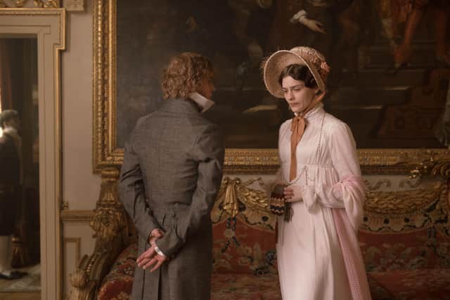Johnny Flynn as George Knightley and Amber Anderson as Jane Fairfax in Emma, 2020. Pic: Focus Features/Universal/Kobal/S