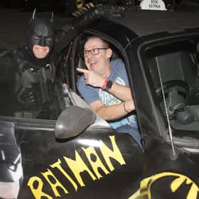 Andy Gray meets Edinburgh's Batman