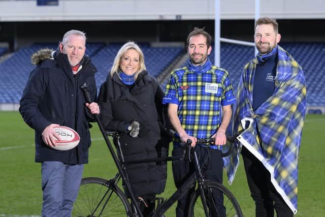 Doddie Aid launch with Andy Nichol, Jill Douglas, David Zyw and John Barclay. Picture; © Craig Watson