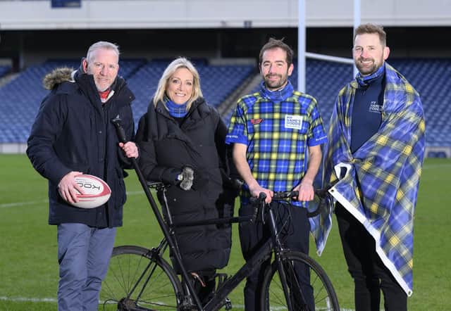 Doddie Aid launch with Andy Nichol, Jill Douglas, David Zyw and John Barclay. Picture; © Craig Watson