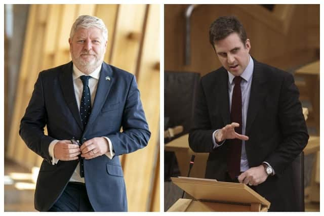 Angus Robertson, SNP MSP for Edinburgh Central, and Daniel Johnson, Labour MSP for Edinburgh Southern.