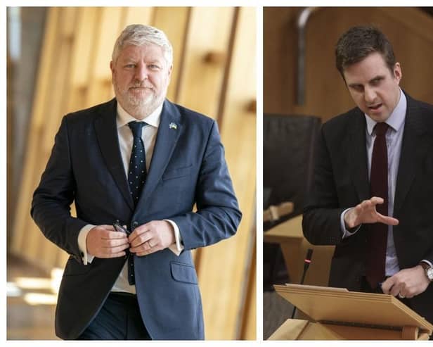 Angus Robertson, SNP MSP for Edinburgh Central, and Daniel Johnson, Labour MSP for Edinburgh Southern.