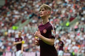 Hearts' James Wilson is just 17-years-old and made his debut against Dundee at the weekend.