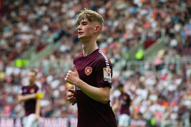 Hearts' James Wilson is just 17-years-old and made his debut against Dundee at the weekend.