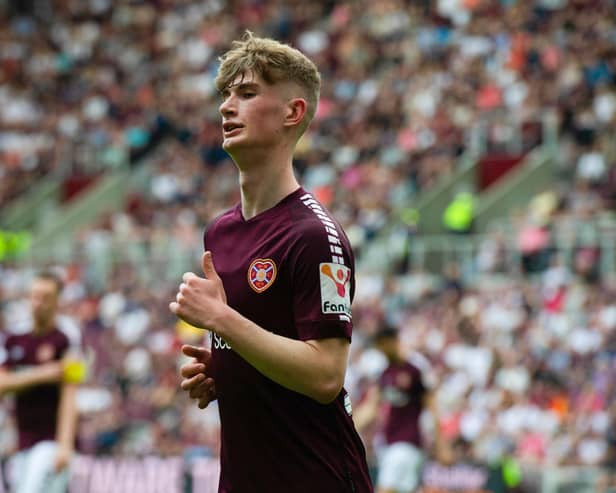 Hearts' James Wilson is just 17-years-old and made his debut against Dundee at the weekend.