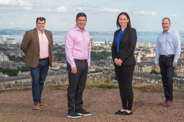 From left: Michael Gribben, Niall Ryan, Joanna Moran, and Thomas Brady. Picture: Neil Hanna Photography.