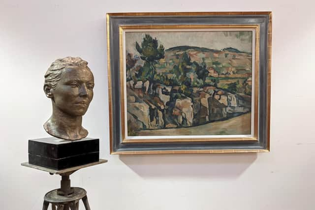 Under the hammer: Denis Peploe Hillside in Provence and bust