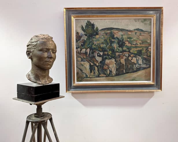 Under the hammer: Denis Peploe Hillside in Provence and bust