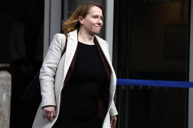 Nicola Sturgeon's former chief of staff Liz Llloyd departs the Covid inquiry at the Edinburgh International Conference Centre. Picture: Getty Images